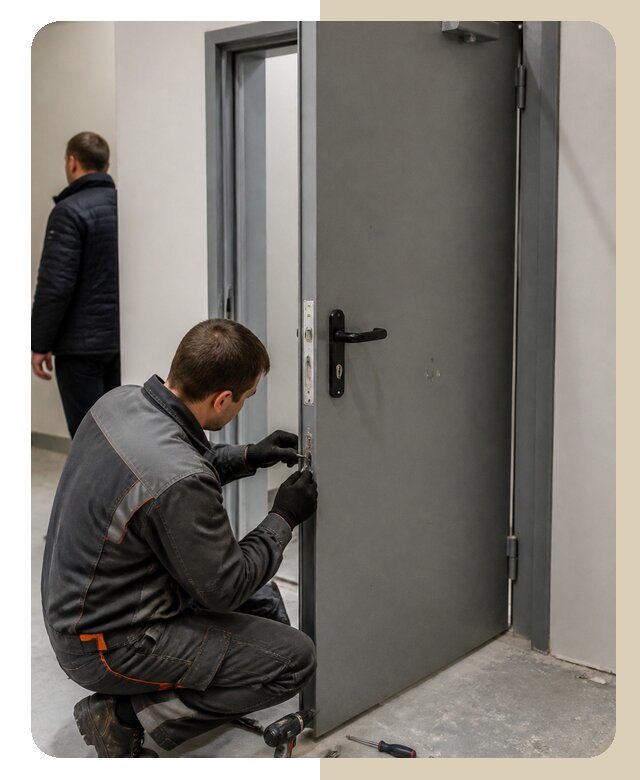 Ремонт противопожарной двери в Магнитогорске по цене 6724 р. | ДвериЛегко-Мгн